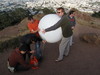 A good shot of how the picavet attaches to the balloon: one attachment point is the balloon, the other is an alpine butterfly knot about a foot and a half down the line.