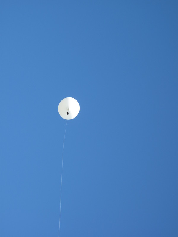 And, the balloon is finally aloft! Hurray!