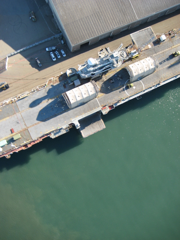 Another closeup view of the carrier deck.