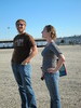 TJ and Erica watching the balloon go up.