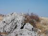 The rocks at the summit were somewhat odd, rough, and out of place