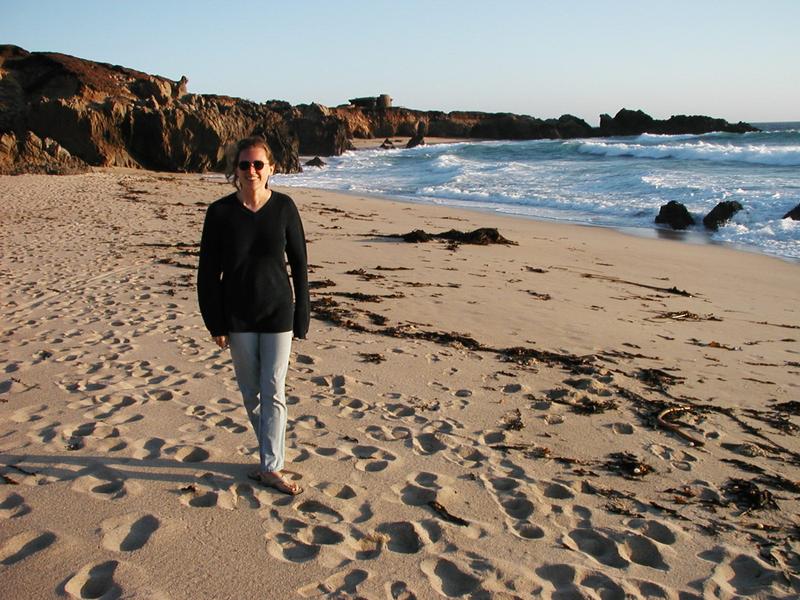 Holly at Garrapata State Beach at sunset