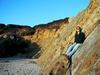 Holly hangs out on a beautiful cliff