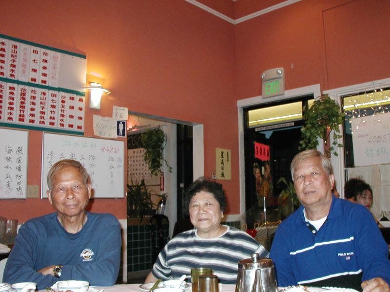 My uncles, who both live in the Richmond area, and my aunt, visiting from London