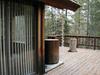 This patio door leads into the dining room