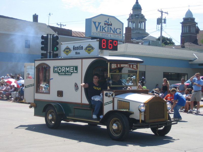 Hormel truck (throwing out candy, not Spam!)