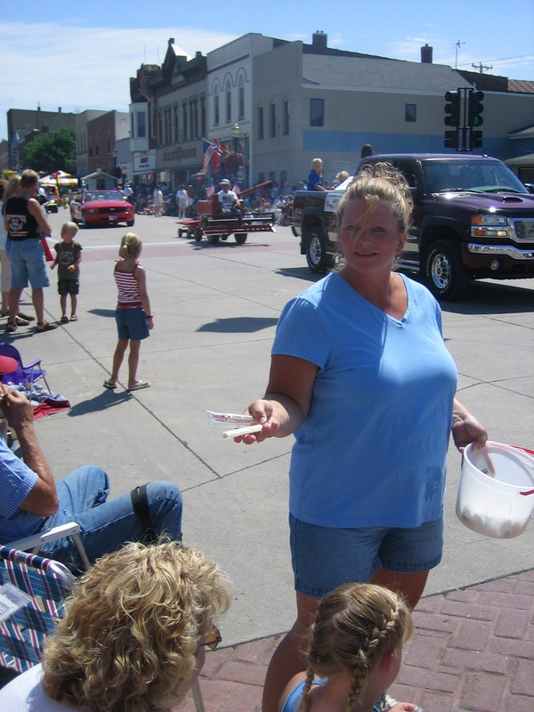 If you're not into beef, perhaps you'd like a visit from the string cheese chick